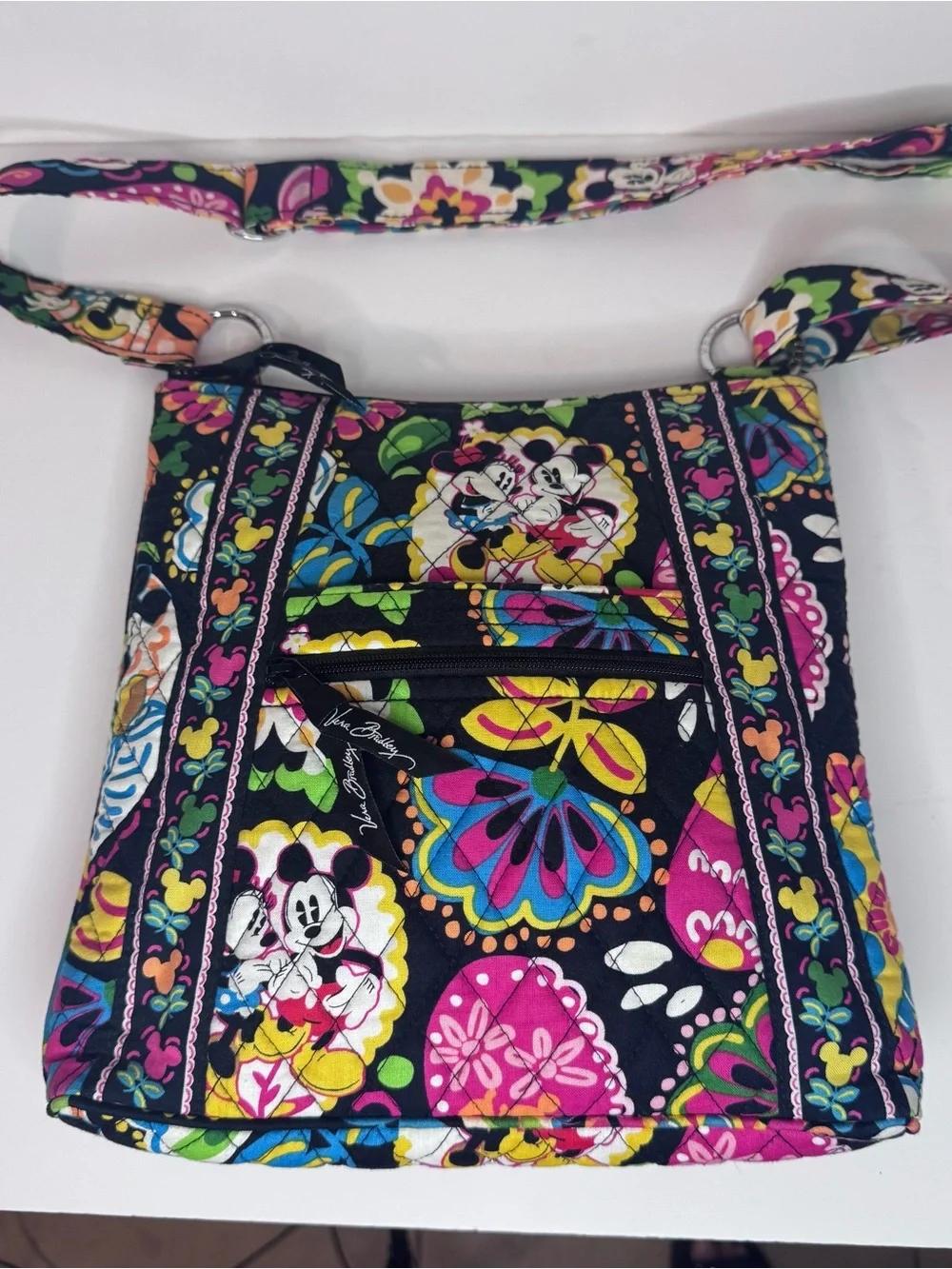 Vera Bradley Mickey & Minnie Mouse Disney Parks Midnight Hipster Crossbody Bag